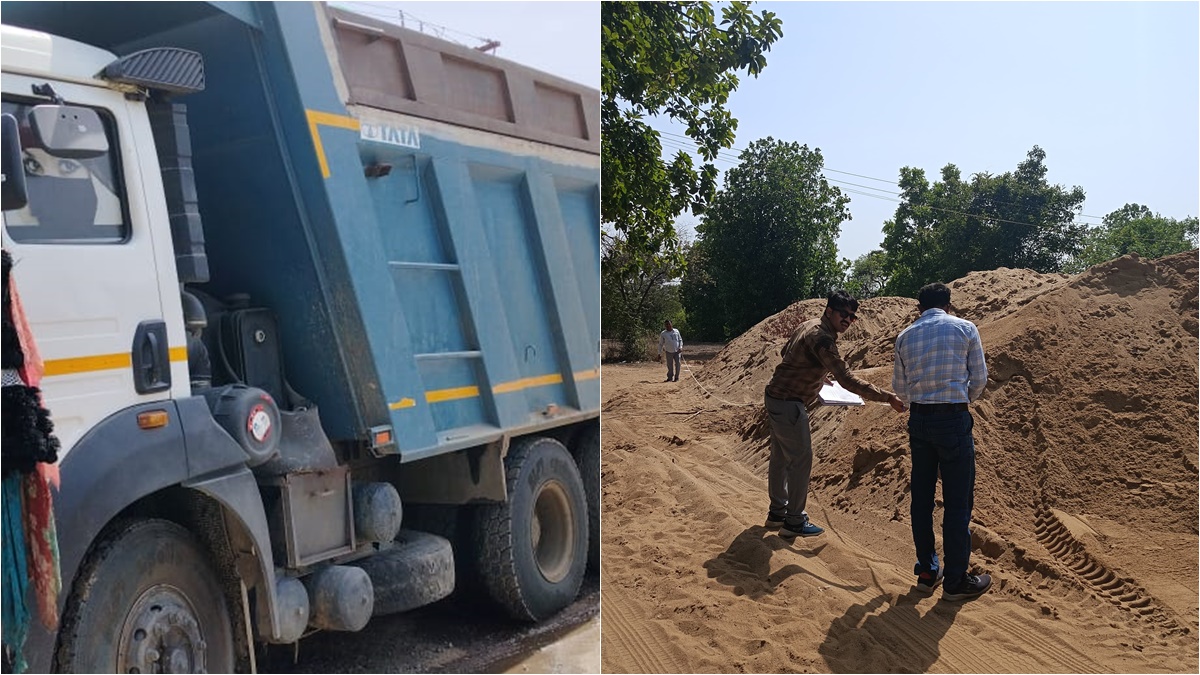 रेत माफियाओं पर ताबड़तोड़ कार्रवाई जारी: CM मोहन के निर्देश के बाद कलेक्टर ने ठिकानों पर दी दबिश, 11 ट्रक और JCB जब्त