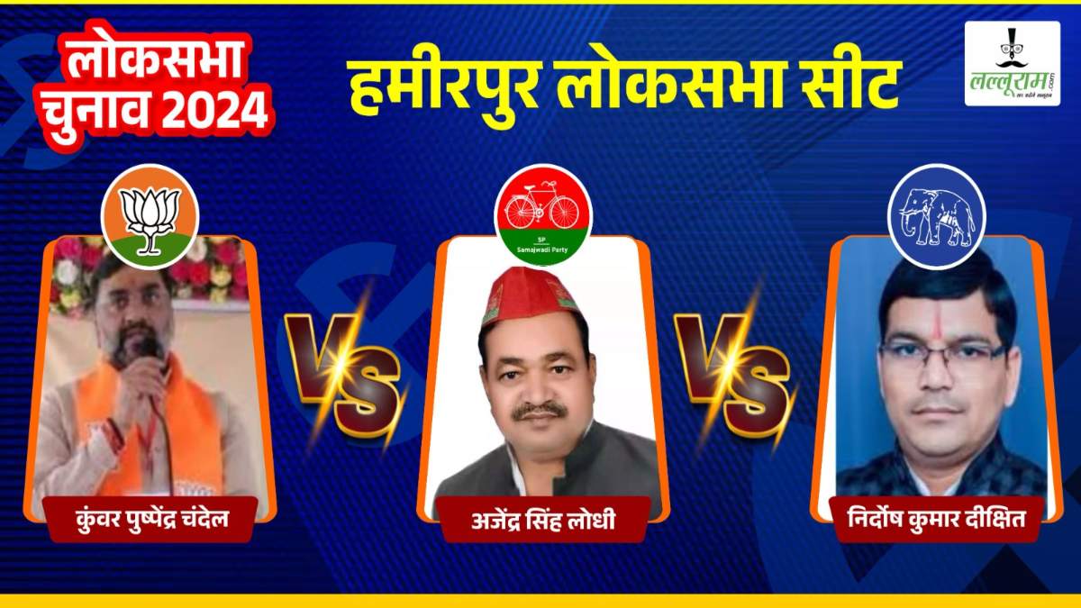 Hamirpur Lok Sabha Election: हमीरपुर में त्रिकोणीय मुकाबला, भाजपा, सपा और बसपा में कड़ी टक्कर, किसकी होगी जीत?