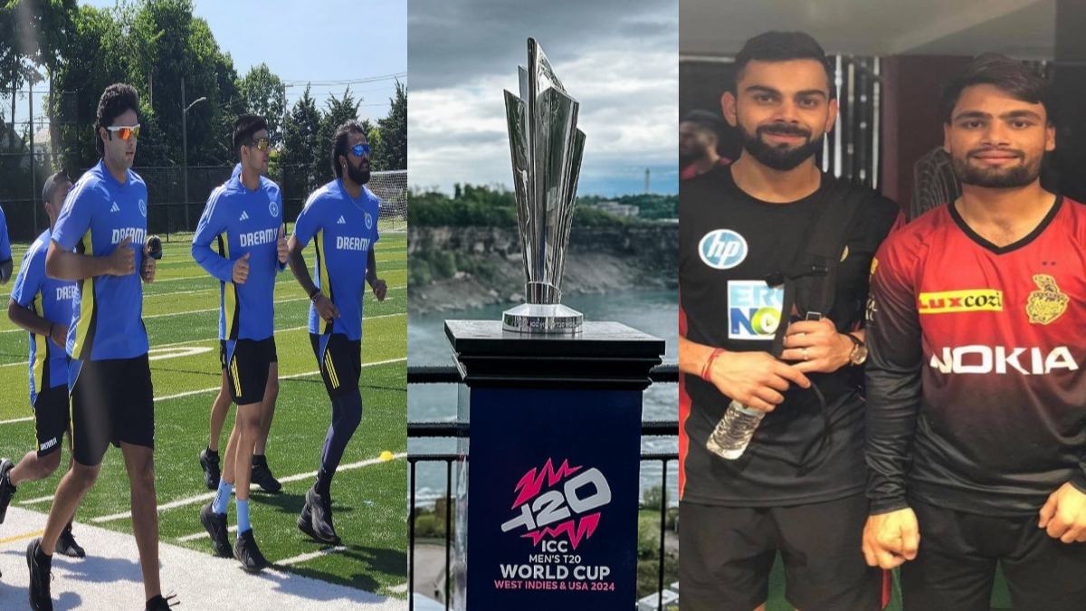 T20 world Cup 2024: अमेरिका पहुंचे रोहित शर्मा समेत यह 12 प्लेयर, कहां गायब हैं कोहली-रिंकू ?