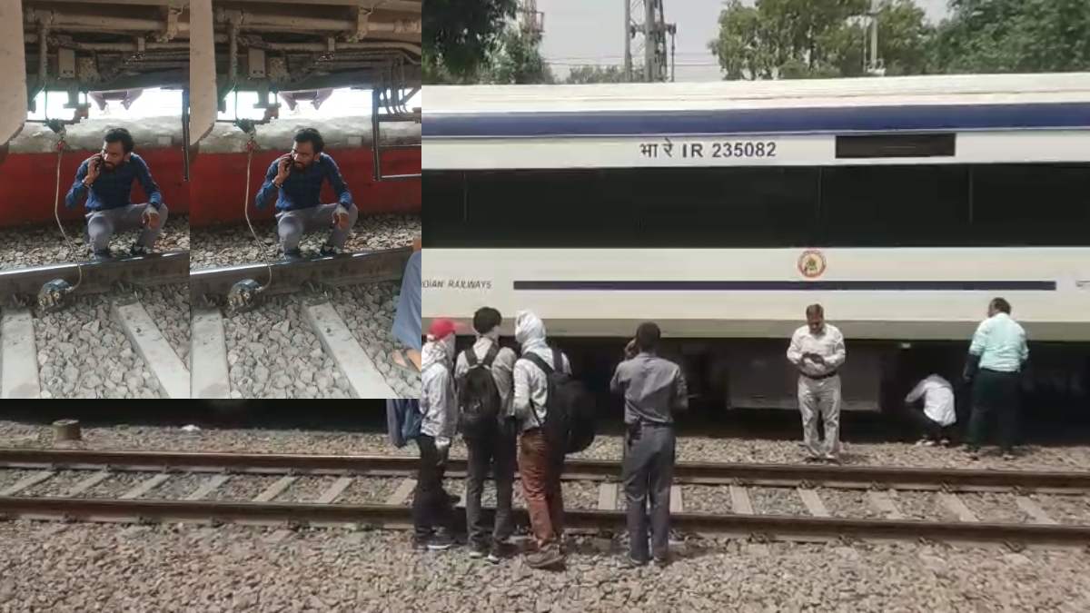 रेलवे ट्रैक पर वेल्डिंग बेल्ट से टकराई वंदे भारत: धमाके से सहमे यात्री, 40 मिनट तक रुकी रही ट्रेन