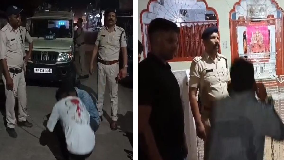 पुलिस ने कुख्यात बदमाशों की निकाली हेकड़ी: जुलूस निकालकर बीच सड़क बनाया मुर्गा, मंदिर में माथा टिकवाया, फिर मोहल्ले में ले जाकर पड़वाए मां के पैर