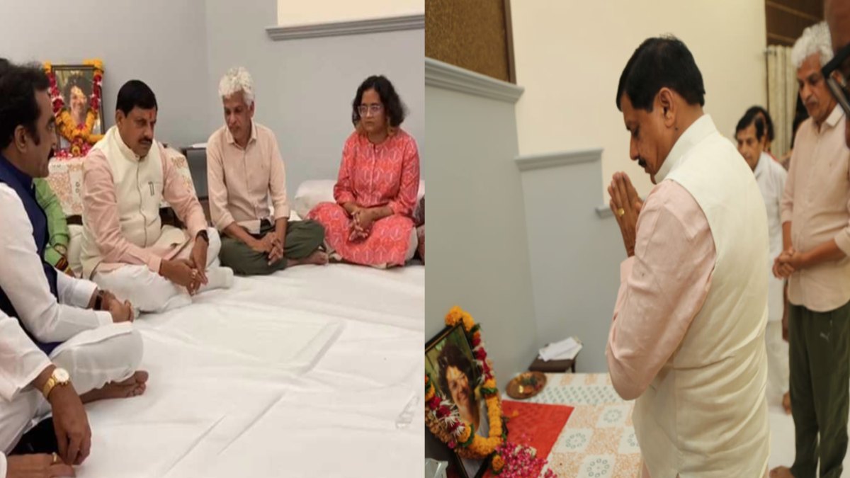 जबलपुर पहुंचे सीएम मोहन: कलेक्टर दीपक सक्सेना के घर पहुंचकर दी सांत्वाना, बीते दिनों बेटे का हुआ था निधन