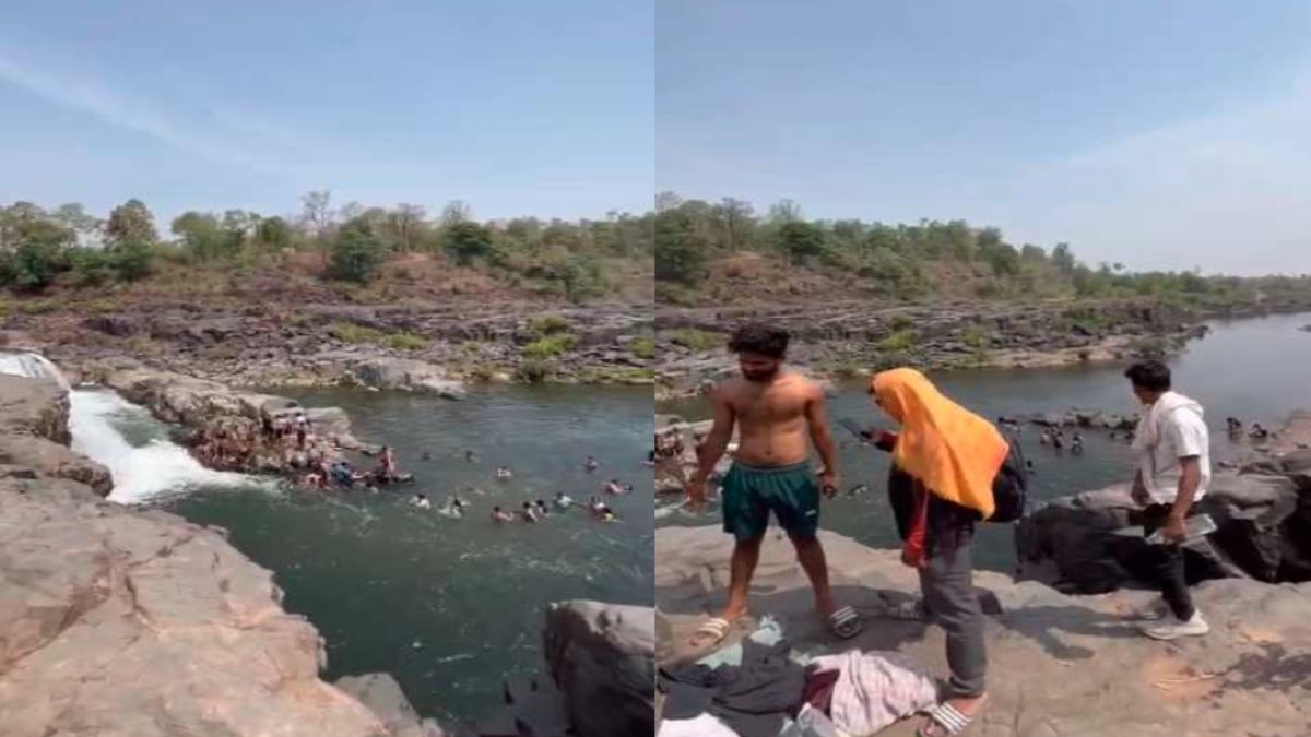 वाटर फॉल में डूबने से युवक की मौत: तमाशबीन बन VIDEO बनाते रहे लोग, दोस्तों के साथ पिकनिक मनाने गया था