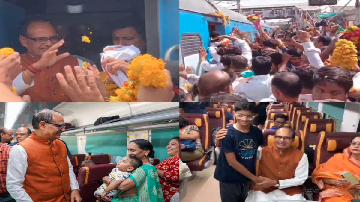 केंद्रीय मंत्री बनने के बाद शिवराज का एमपी आगमन: आगरा, मुरैना, ग्वालियर और बीना स्टेशन में हुआ जोरदार स्वागत, कार्यकर्ताओं ने पहनाई माला