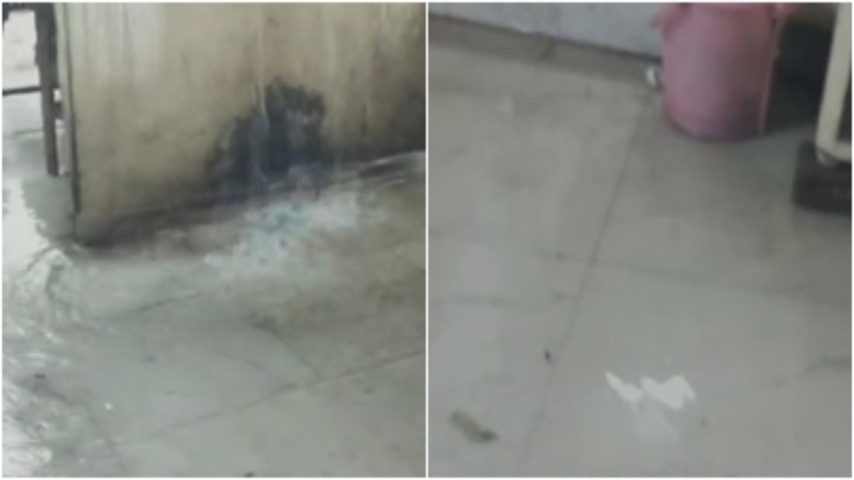 पहली बारिश से थाने में भरा पानी: जिम्मेदार बेखबर, VIDEO वायरल  