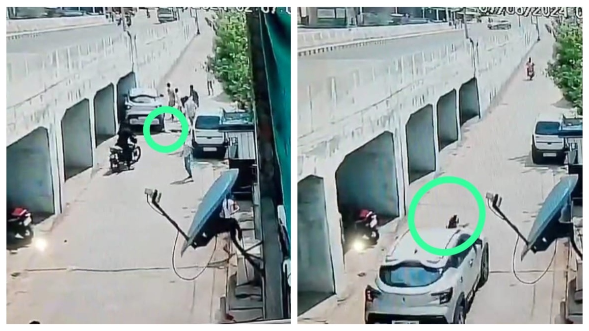 कार की टक्कर से 10 फीट हवा में उछली बच्ची: भागने के चक्कर में फिर मासूम के ऊपर चढ़ाई गाड़ी, देखें दर्दनाक Video