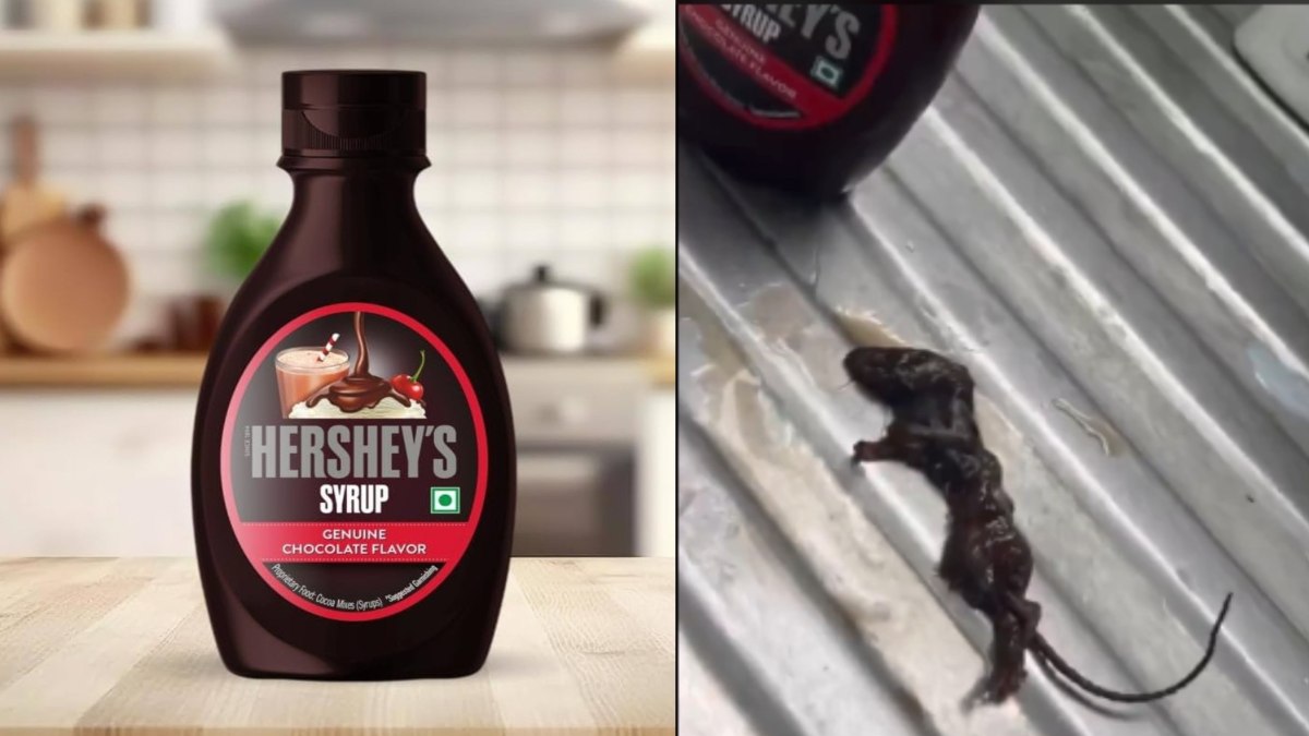 OMG: Hershey Company के Chocolate Syrup में निकला मरा हुआ चूहा…देखें Viral Video…
