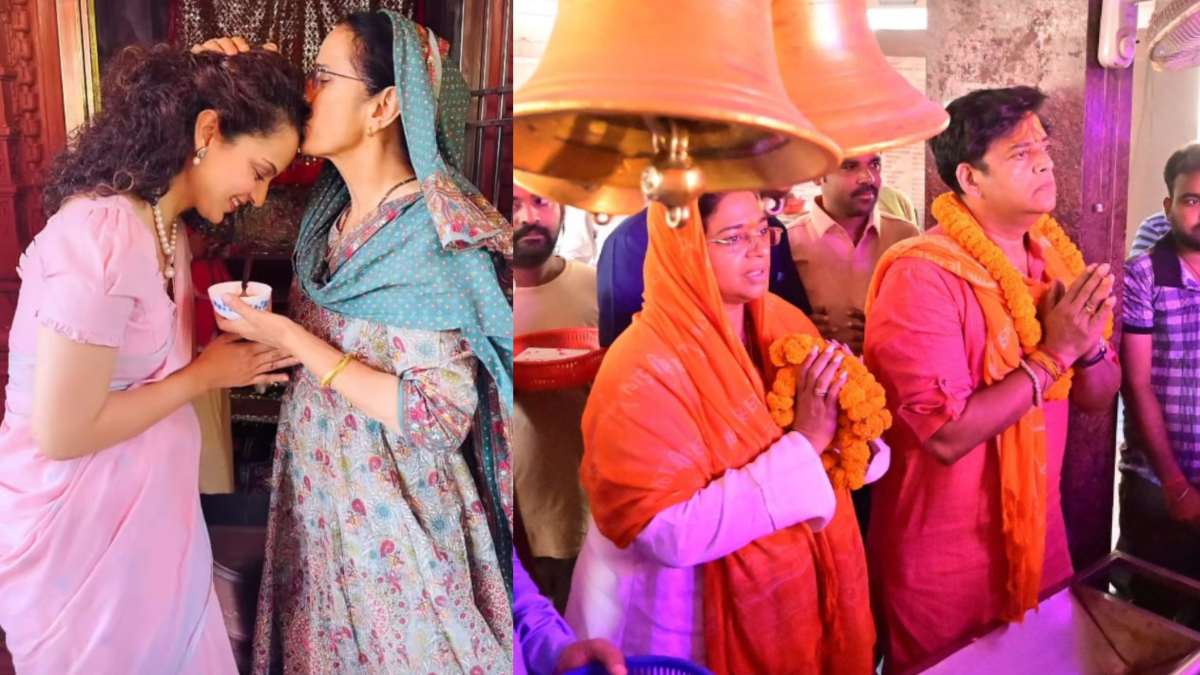 Loksabha Election 2024 : Kangna Ranaut ने अपनी मां का लिया आशीर्वाद, हनुमान जी के शरण में पहुंचे Ravi Kishan …
