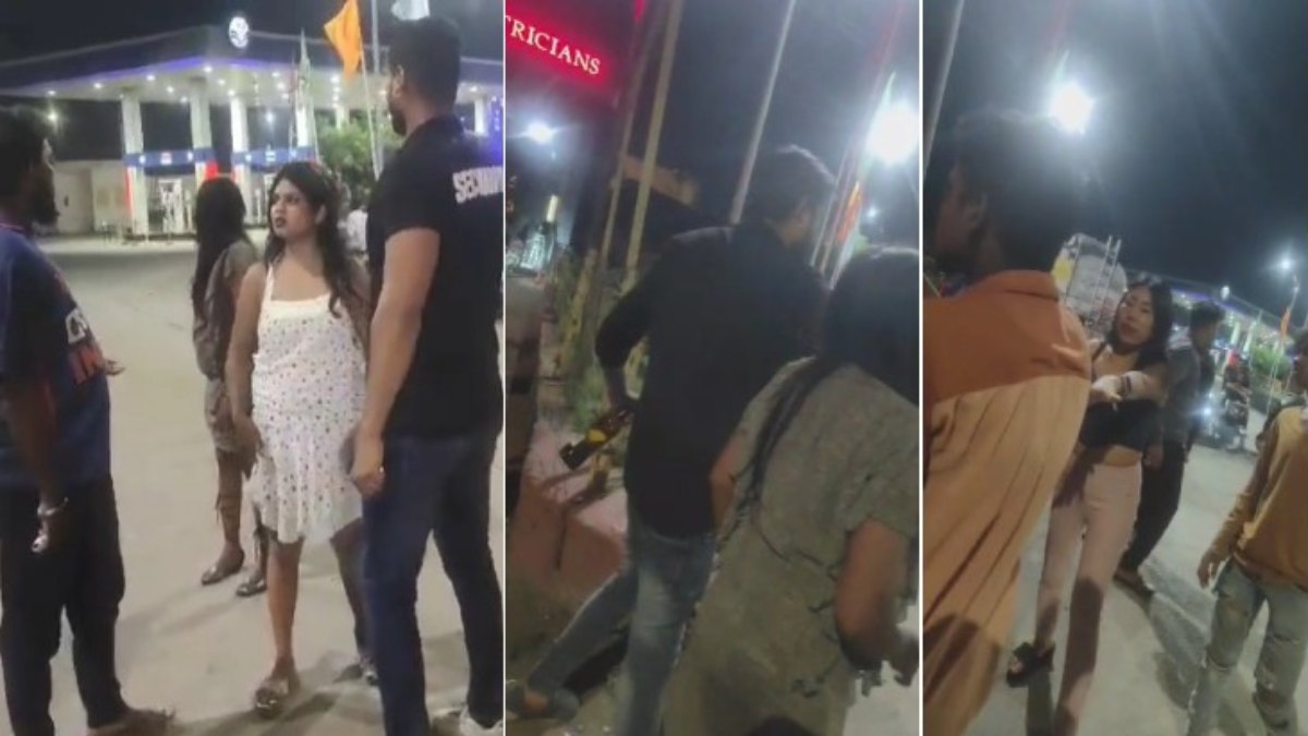 नशे में धुत्त युवक-युवतियों का सड़क पर हाई वोल्टेज ड्रामा, देखें Video …