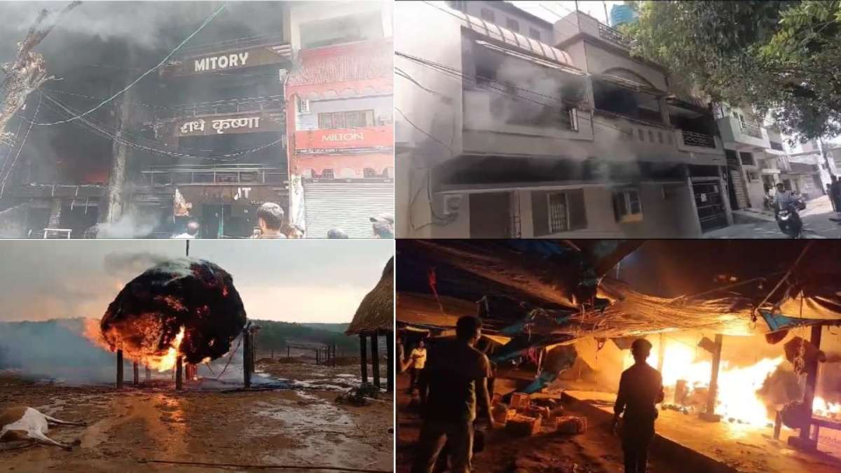 छत्तीसगढ़ में आग का तांडव : कहीं फटा सिलेंडर तो कहीं शॉर्ट सर्किट, इधर स्पोर्ट्स सेंटर और होटल में लगी आग, देखें वीडियो