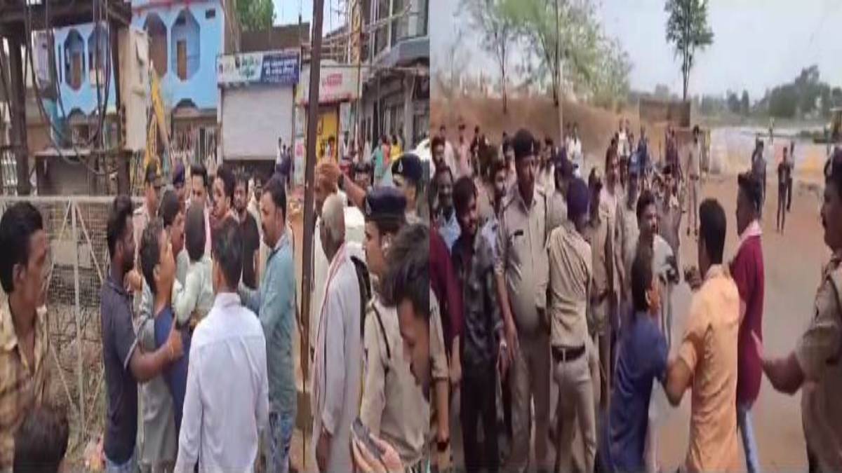 SDM को दी गाली: अवैध कब्जा हटाने के दौरान अतिक्रमणकारियों ने किया विवाद, पुलिस से की नोंकझोक