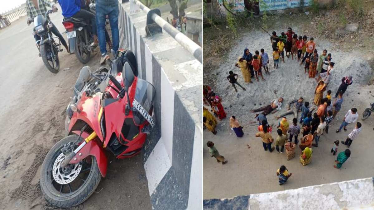 जन्मदिन पर आई मौत : बर्थडे पार्टी मनाकर स्पोर्ट्स बाइक पर लौट रहे दो युवक ओवरब्रिज से 25 फीट नीचे गिरे, मौके पर ही मौत, घर में पसरा मातम