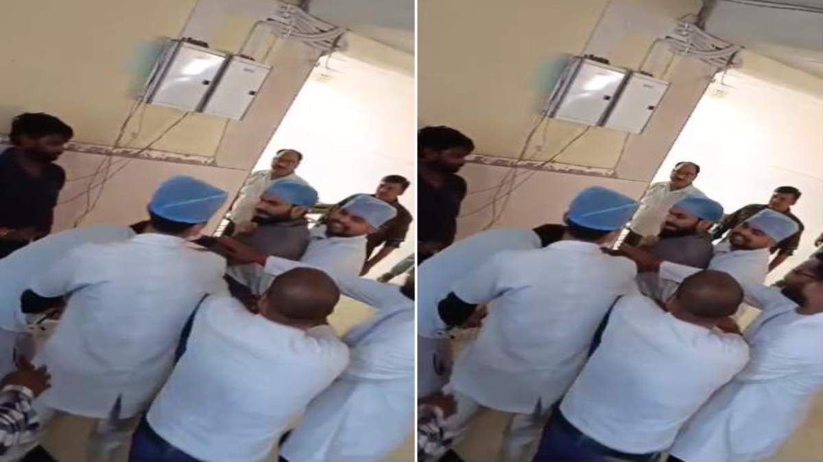 अस्पताल में नर्सिंग छात्रा से छेड़छाड़ करना पड़ा महंगा: डॉक्टर और स्टाफ ने युवक को जमकर पीटा, VIDEO वायरल