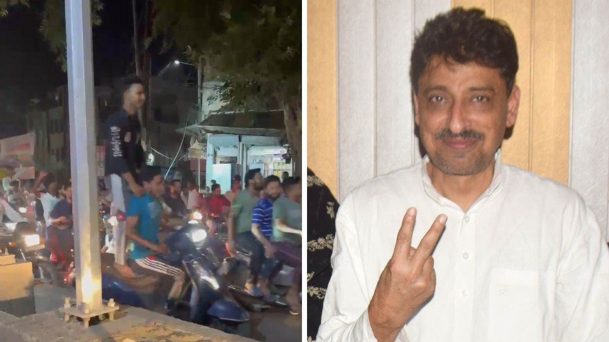 कांग्रेस प्रत्याशी की जीत के बाद समर्थकों का सड़कों पर हुड़दंग, VIDEO वायरल