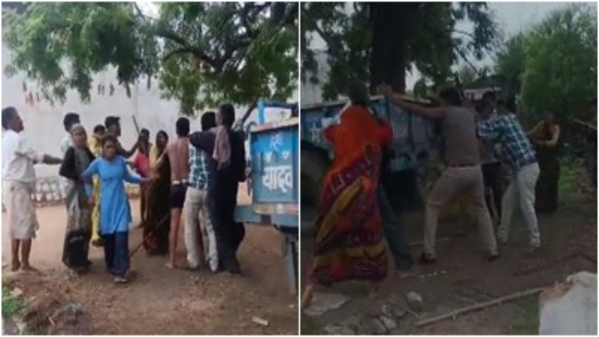 जमीन विवाद को लेकर दो पक्षों में मारपीट: पुरुषों के साथ महिलाओं ने भी भांजी लाठियां, 5 लोग घायल, VIDEO वायरल  