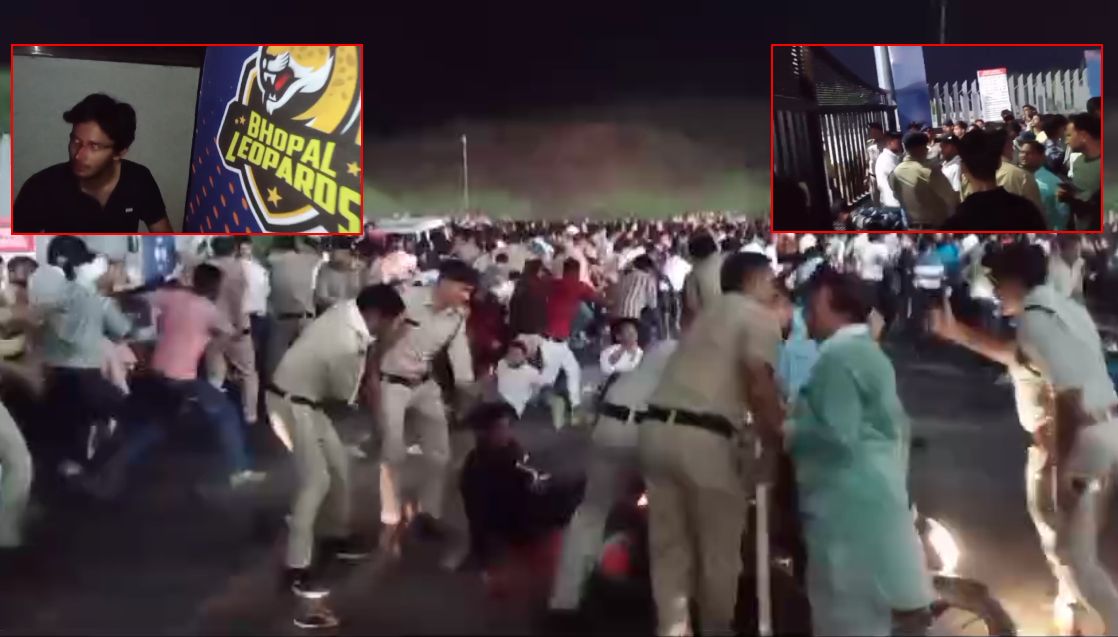 MPL के फाइनल मैच में बवाल: हजारों की संख्या में स्टेडियम पहुंचे दर्शक, VVIP गेट पर फंसे IPS मनोज शर्मा, पुलिस ने किया लाठीचार्ज, दर्जनों घायल