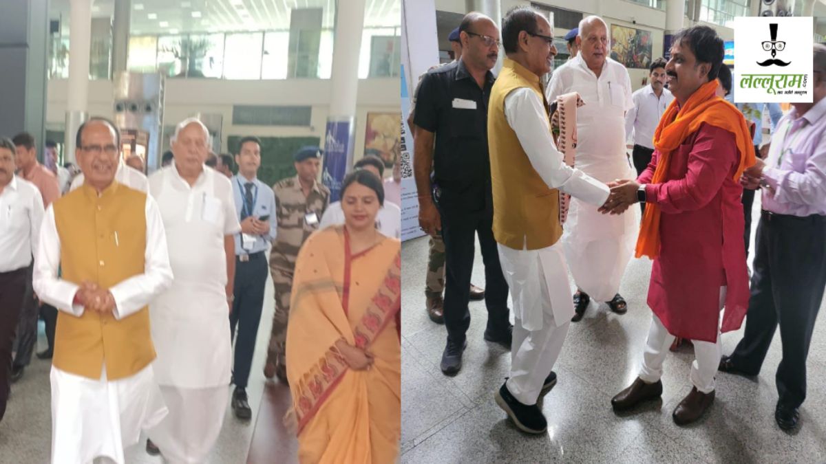 केंद्रीय कृषि मंत्री शिवराज सिंह पहुंचे वाराणसी, एयरपोर्ट पर कार्यकर्ताओं ने किया भव्य स्वागत