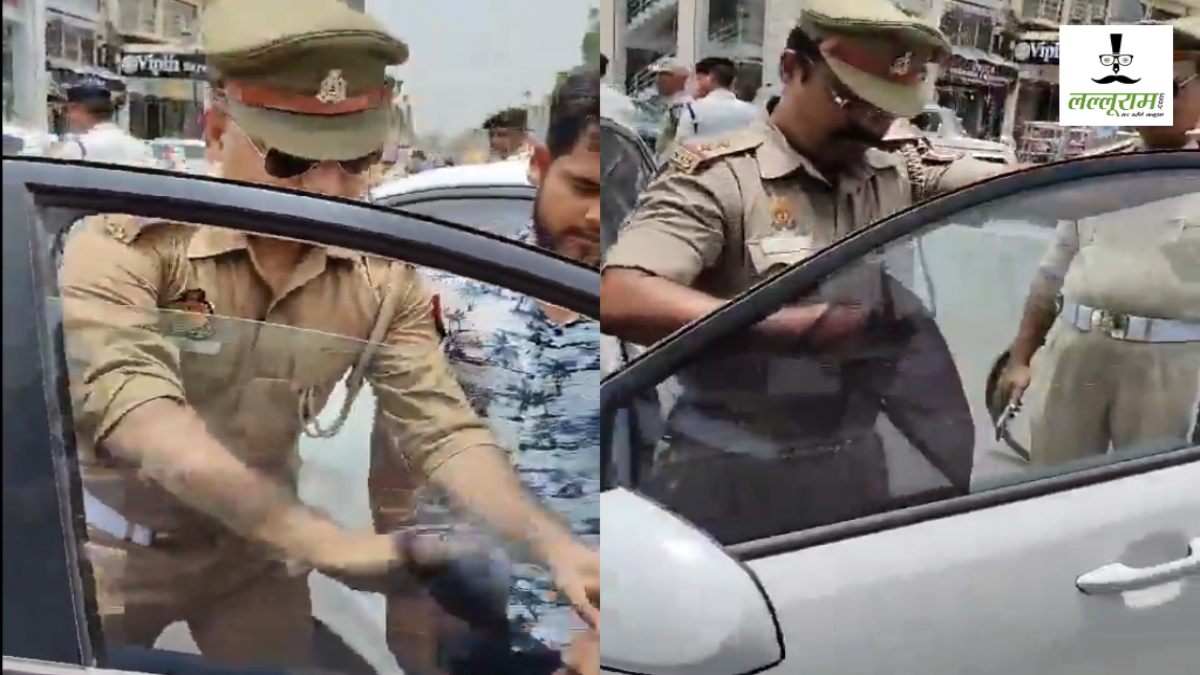 VIP कल्चर पर योगी बाबा का हंटर: राजधानी में पूर्व मंत्री हुई कार्रवाई, वाहन से हूटर और काली फिल्म उतारी गई