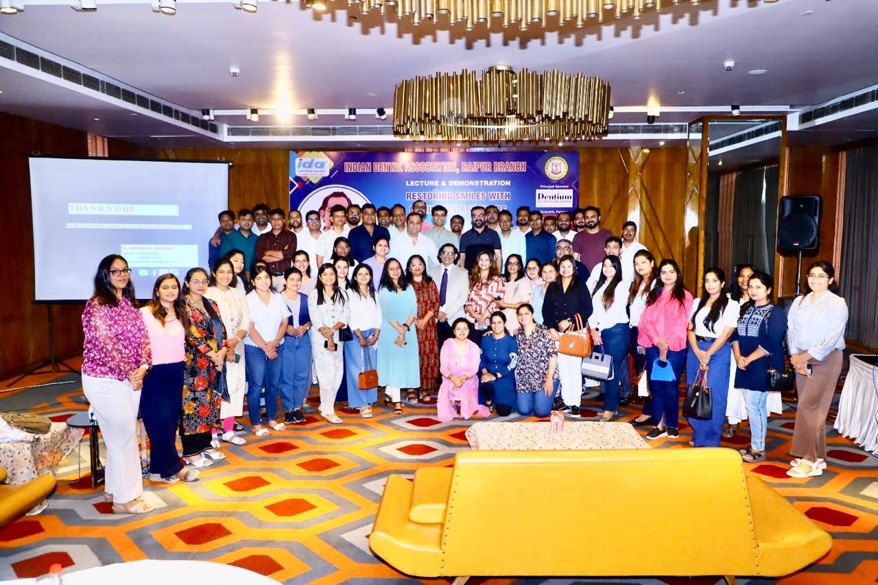 आईडीए रायपुर द्वारा लैमिनेट्स और वेनीर्स पर डेंटल सीडीई कार्यक्रम का सफल संचालन