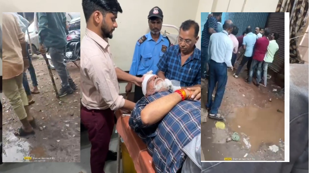 नगर पालिका अध्यक्ष की गुंडागर्दी: बाउंड्री निर्माण को लेकर सर्राफा व्यापारी से विवाद, लाठी-तलवार से की मारपीट, Video Viral