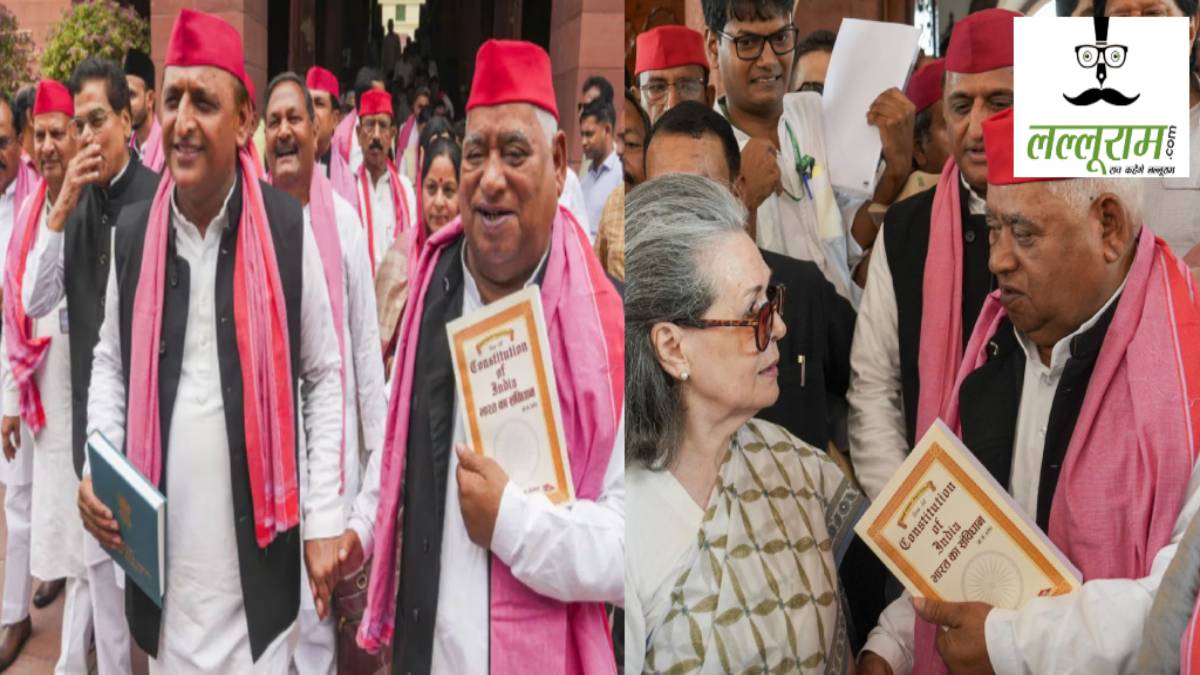 अयोध्या वाले सांसद को अखिलेश ने रखा सबसे आगे, संसद में हाथ पकड़कर लाए