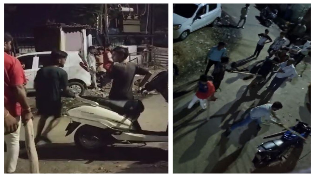 पुलिस कमिश्नर प्रणाली में भी नहीं रुक रहा अपराध: बीच सड़क युवक के साथ बदमाशों ने की मारपीट, गाड़ियों में की तोड़फोड़