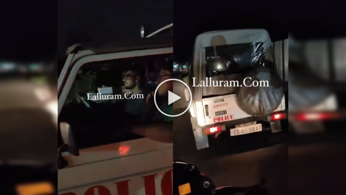 Viral Video: राजधानी में पुलिस वाहन चलाते युवक का वीडियो हुआ वायरल