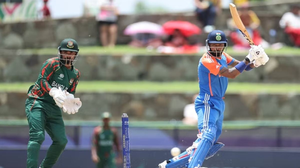 IND vs BAN, T20 World Cup 2024: भारत ने बांग्लादेश को दिया 197 रन का लक्ष्य, हार्दिक पांड्या ने ठोकी फिफ्टी