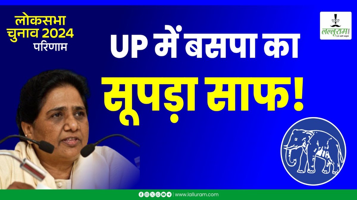 Lok Sabha Election Result 2024 : मायावती का कहीं भी नहीं चला जादू, सभी सीटों पर बसपा का सूपड़ा साफ!