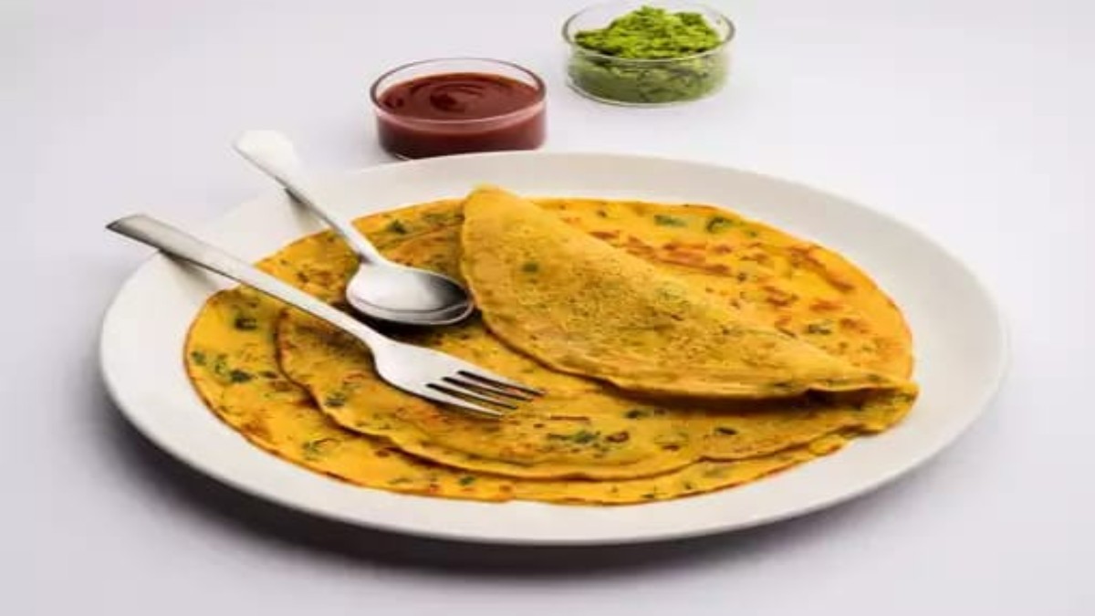 Todays recipe- सुबह के नाश्ते में बनाएं स्वादिष्ट हैल्थी चना दाल का चीला, तीखी चटनी के साथ करें सर्व