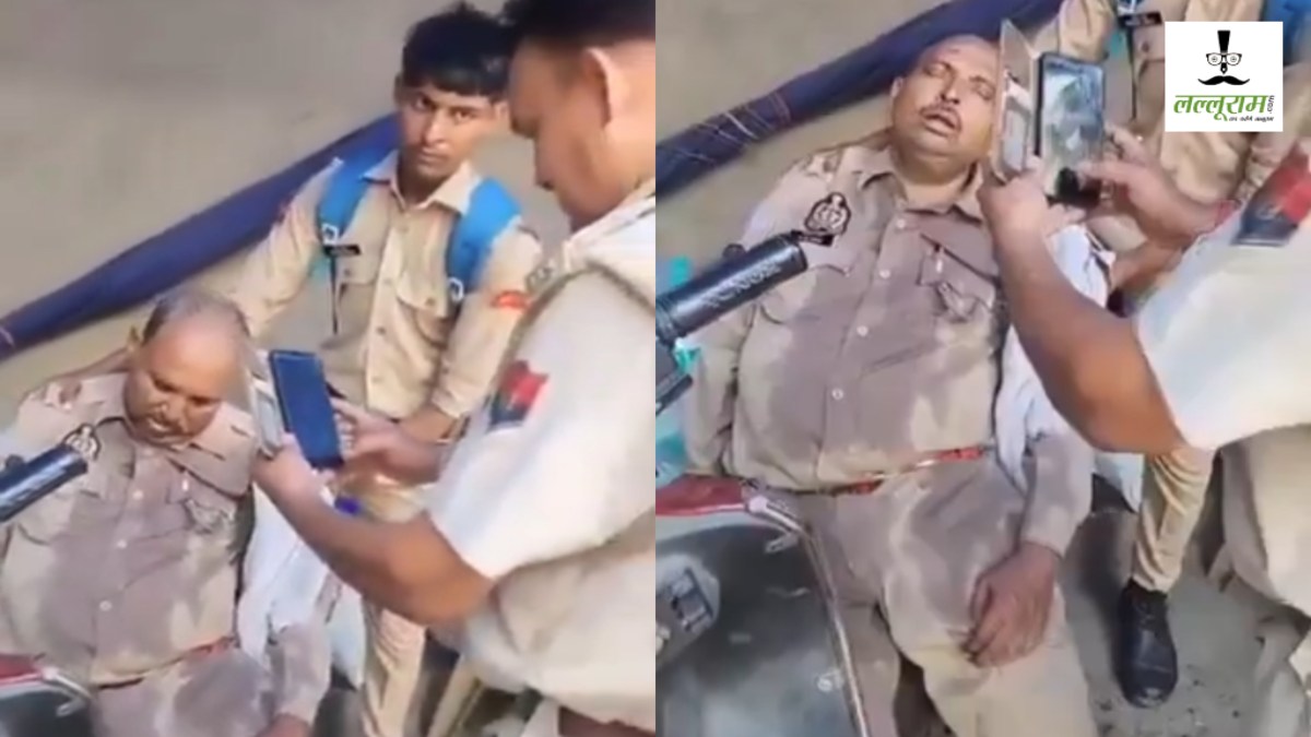 हीट स्ट्रोक से हेड कॉन्स्टेबल की मौत, चक्कर खाकर गिरने पर वीडियो बना रहा था दारोगा, देखें VIDEO