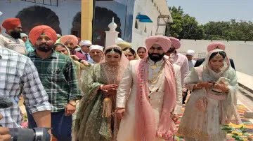 पंजाब : कैबिनेट मंत्री अनमोल गगन मान बंधी शादी के बंधन में, दुल्हन के जोड़े में लगी बेहद खूबसूरत