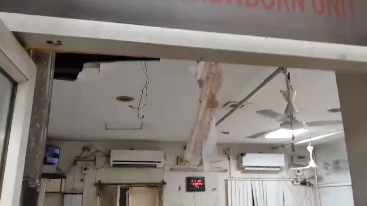 BREAKING: अंचल के सबसे बड़े अस्पताल में गिरी फॉल सीलिंग, न्यूबॉर्न यूनिट में हुआ हादसा, बाल बाल बचे नौनिहाल