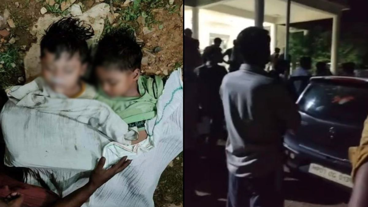 कब्रिस्तान के गड्ढे में गिरने से भाई-बहन की मौत: परिजनों ने ठेकेदार पर लगाया आरोप, थाने का घेराव कर कार्रवाई की मांग