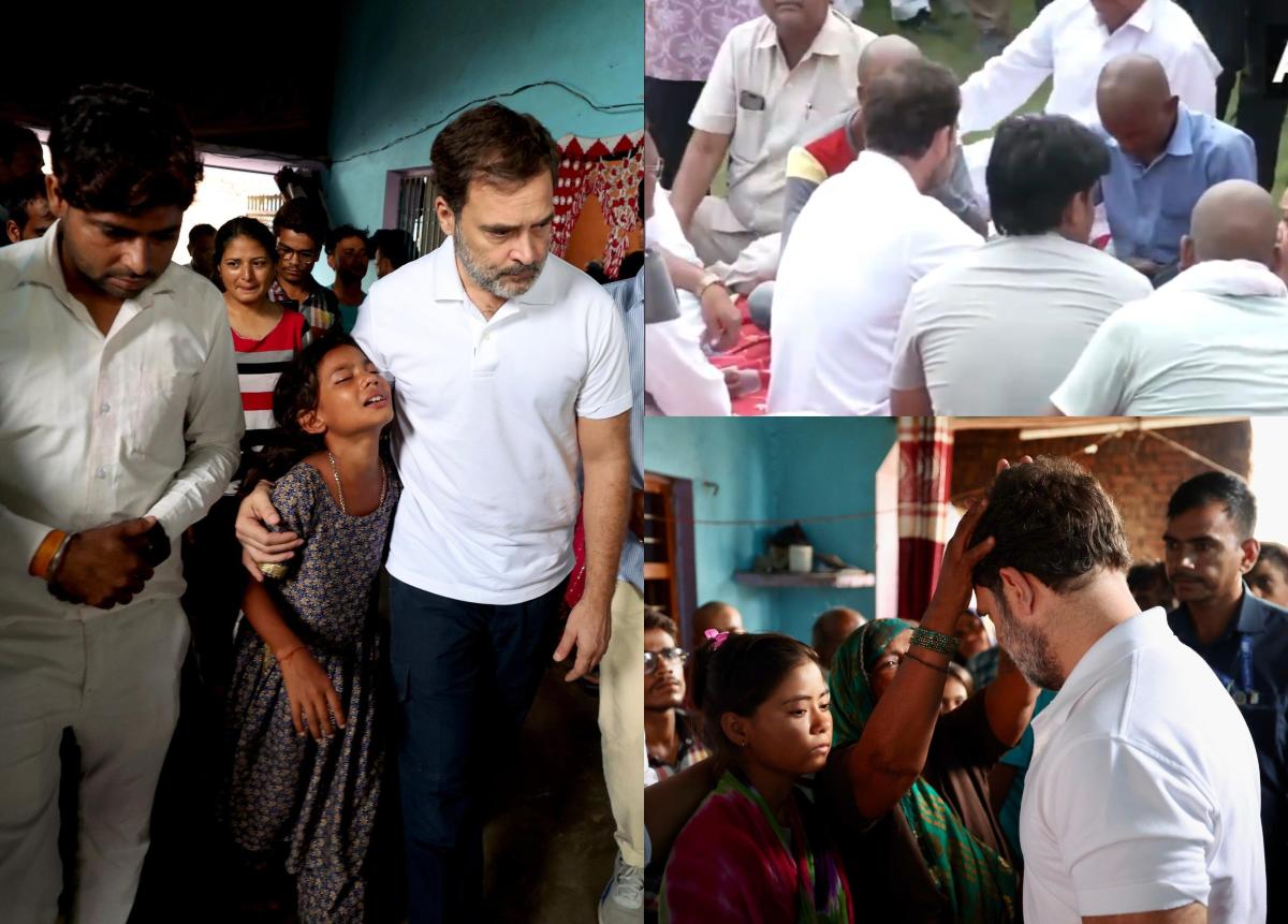 Rahul Gandhi Hathras Visit LIVE: राहुल गांधी हाथरस पहुंचे, मृतकों के परिवार से मुलाकात की, बोले- आप हमारे परिवार, टेंशन न लो, हम हैं