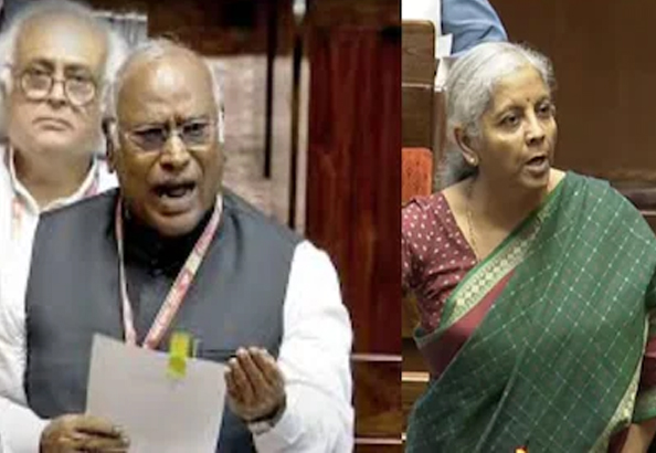 कांग्रेस अध्यक्ष मल्लिकार्जुन खड़गे ने निर्मला सीतारमण पर कटाक्ष करते हुए कहा, “माताजी तो बोलने में एक्सपर्ट है ”