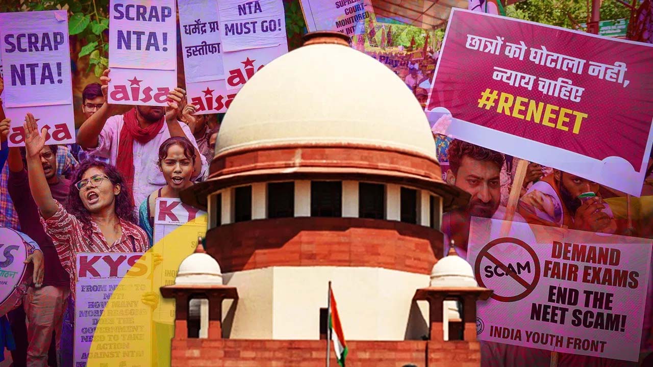 NEET-UG रीटेस्ट की मांग कर रहे याचिकाकर्ताओं से CJI ने आज शाम 5 बजे तक रिटन सब्मिशन ई-मेल करने कहा