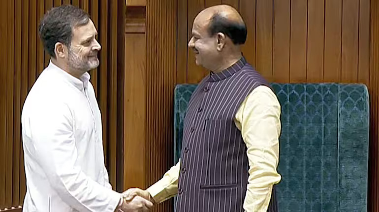 लोकसभा में राहुल गांधी ने स्पीकर ओम बिरला पर हमला बोला…