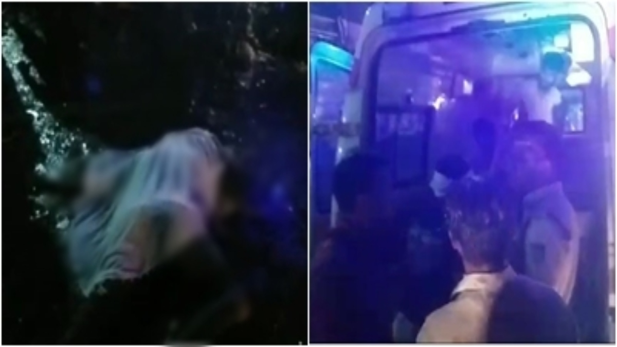 कंटेनर वाहन ने स्कूटी को मारी टक्कर: युवती की दर्दनाक मौत, हादसे में दो गंभीर घायल  