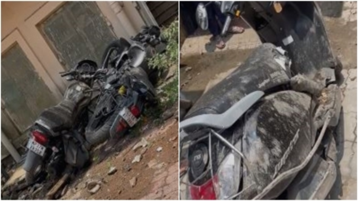 भोपाल के हमीदिया अस्पताल में गिरा छज्जा, कई वाहन क्षतिग्रस्त, बाल-बाल बचे लोग