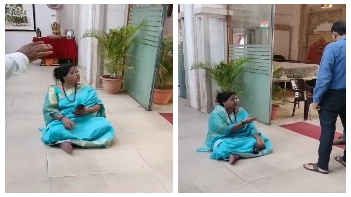 स्मार्ट सिटी ऑफिस में वार्ड की समस्या: धरने पर बैठी बीजेपी पार्षद, कांग्रेस ने कसा तंज, कहा- केंद्र और प्रदेश में भाजपा की सरकार, बावजूद…