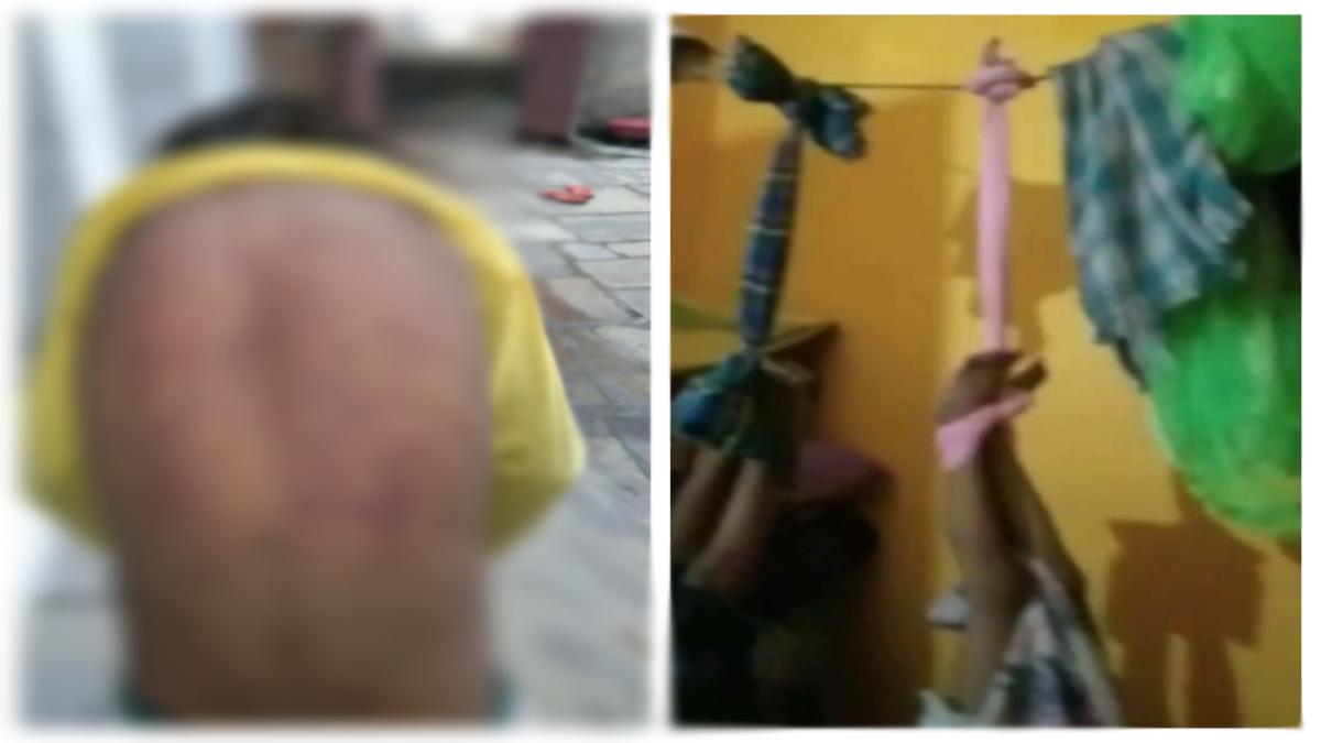 ‘पापा प्लीज मत मारो’: बेरहम पिता ने उल्टा लटकाकर दो मासूम बच्चों को जमकर पीटा, VIDEO वायरल