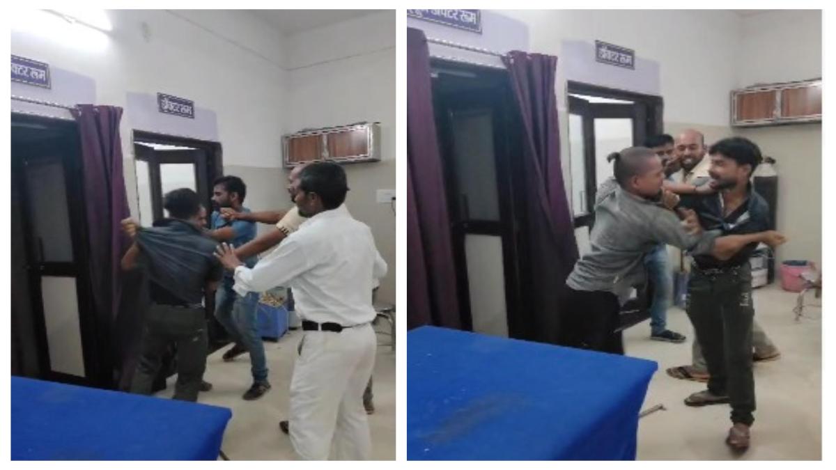 चोरी का लाइव Video: अस्पताल में चोरी कर भाग रहे बदमाश को स्टाफ ने पकड़ कर की जमकर पिटाई