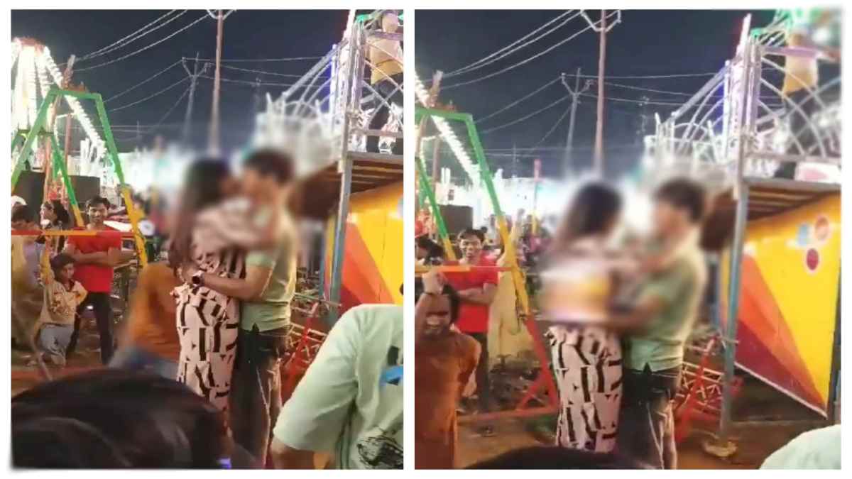 Open Kissing Challenge: ऐतिहासिक नौचंदी मेले में दिखी अश्लीलता, खुलेआम कपल ने किया Kiss, देखें Video