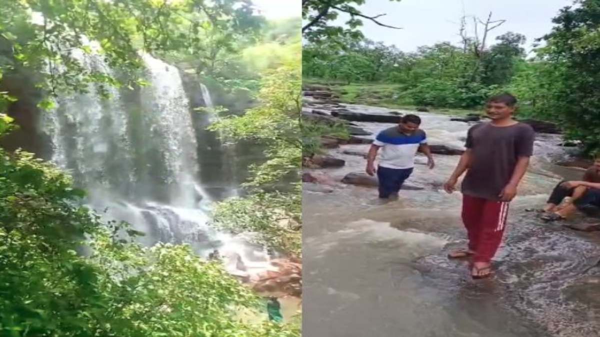 मानसून में लोगों को लुभा रहा विंध्याचल पर्वत श्रृंखला: प्राकृतिक दृश्य निहारने पहुंचे रहे पर्यटक, झरने का उठा रहे लुत्फ