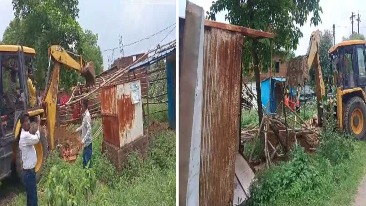 सरकारी जमीन से प्रशासन ने हटाया अतिक्रमण: SDM ने कहा- किसी भी अतिक्रमणकारियों को नहीं बख्शा जाएगा
