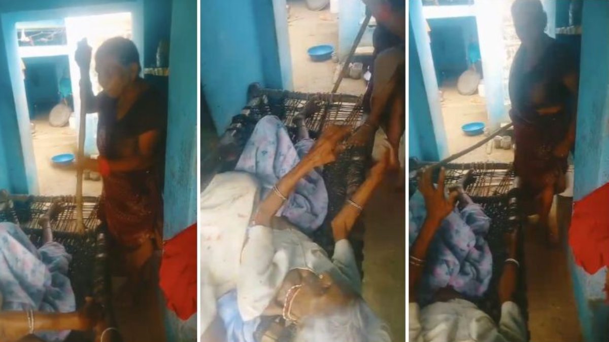 घोर कलयुगः बहू ने सास की डंडों से की पिटाई, अस्पताल में तोड़ा दम, वीडियो वायरल