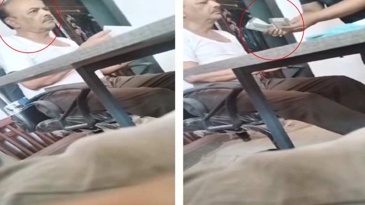 नगर पालिका अकाउंटेंट का रिश्वत लेते VIDEO, 500-500 की गड्डी लेते कैमरे में हुआ कैद, नेता प्रतिपक्ष ने सोशल मीडिया पर किया शेयर