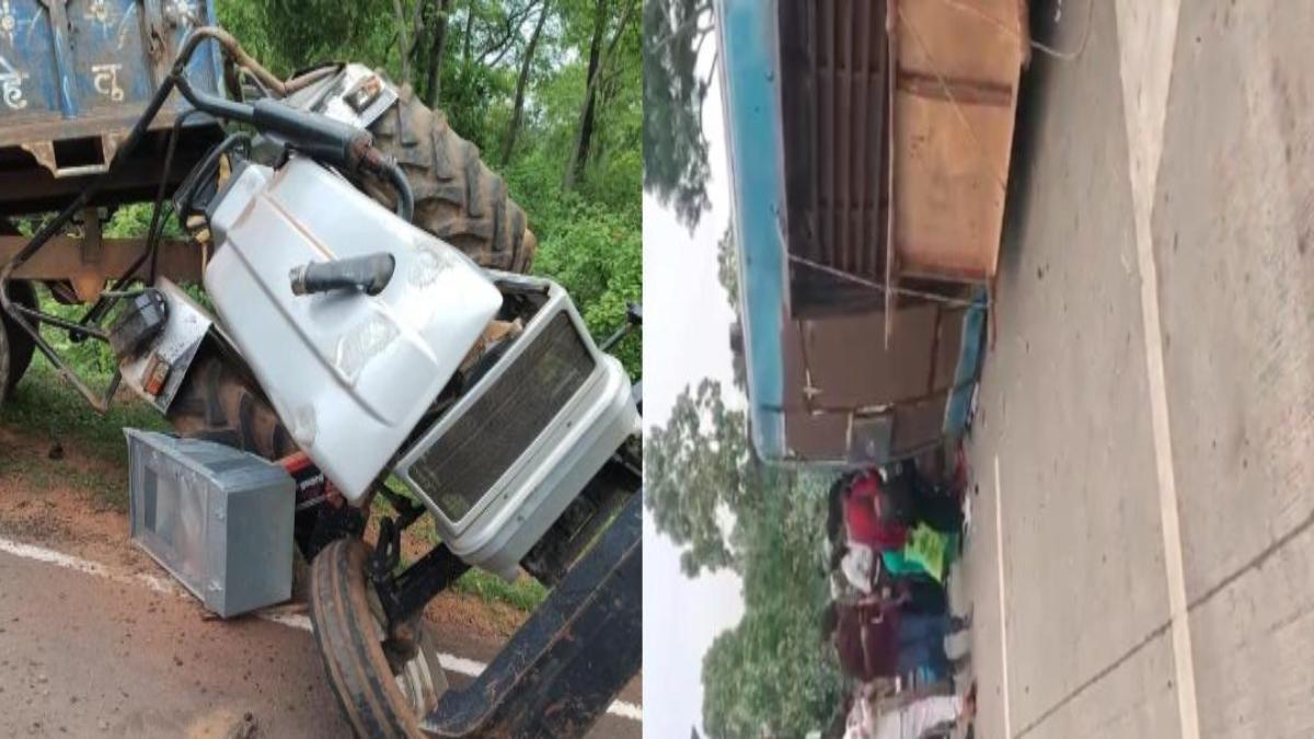 MP ACCIDENT: पन्ना में दहेज सामान से भरे ट्रैक्टर-ट्रॉली पलटने से ड्राइवर की मौत, रायसेन में पलटी बस, कई यात्री घायल