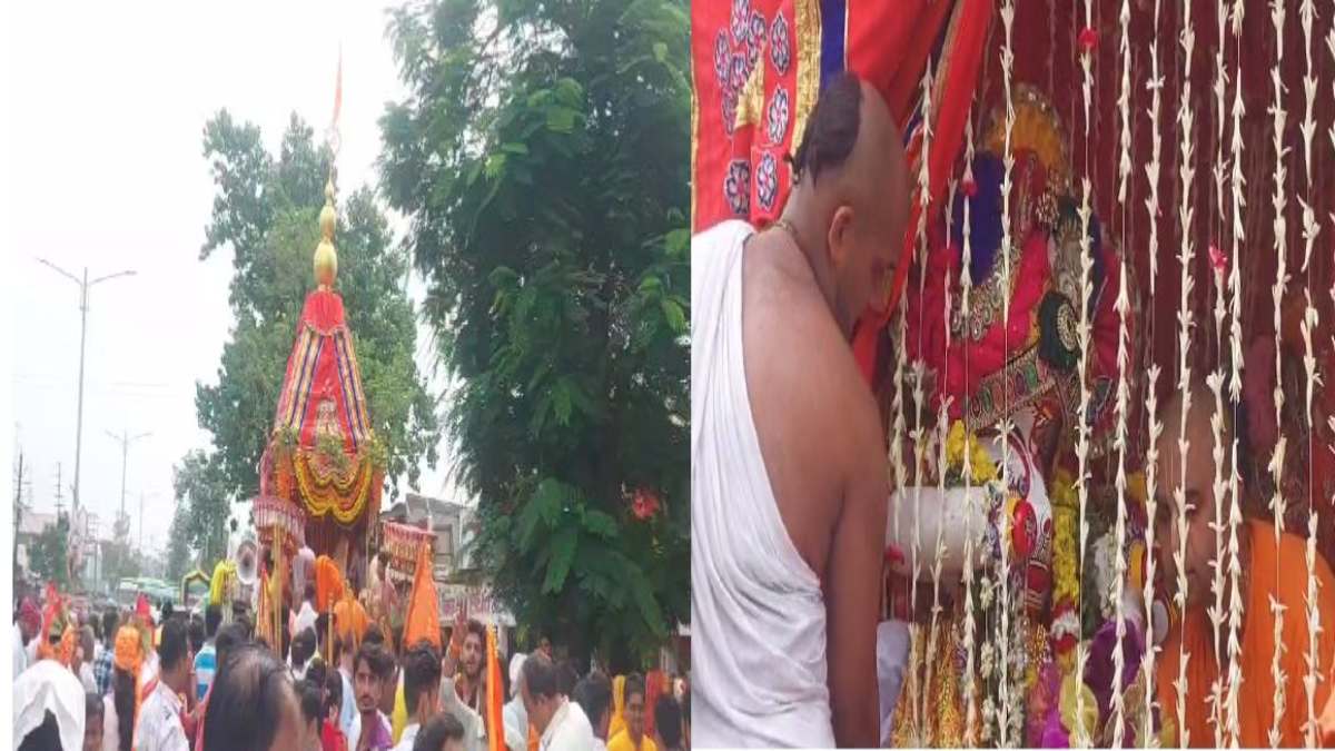 पहली बार iskcon ने निकाली भगवान जगन्नाथ की रथयात्रा: बारिश के बीच श्रद्धालुओं की उमड़ी भीड़, सांसद और विधायक भी हुए शामिल